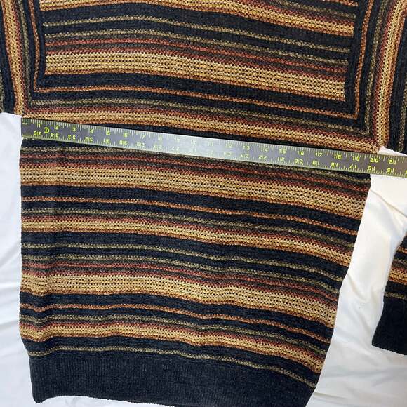 Celine Striped Knit Sweater Men’s Medium Wool Blend Crewneck - Picture 3 of 4